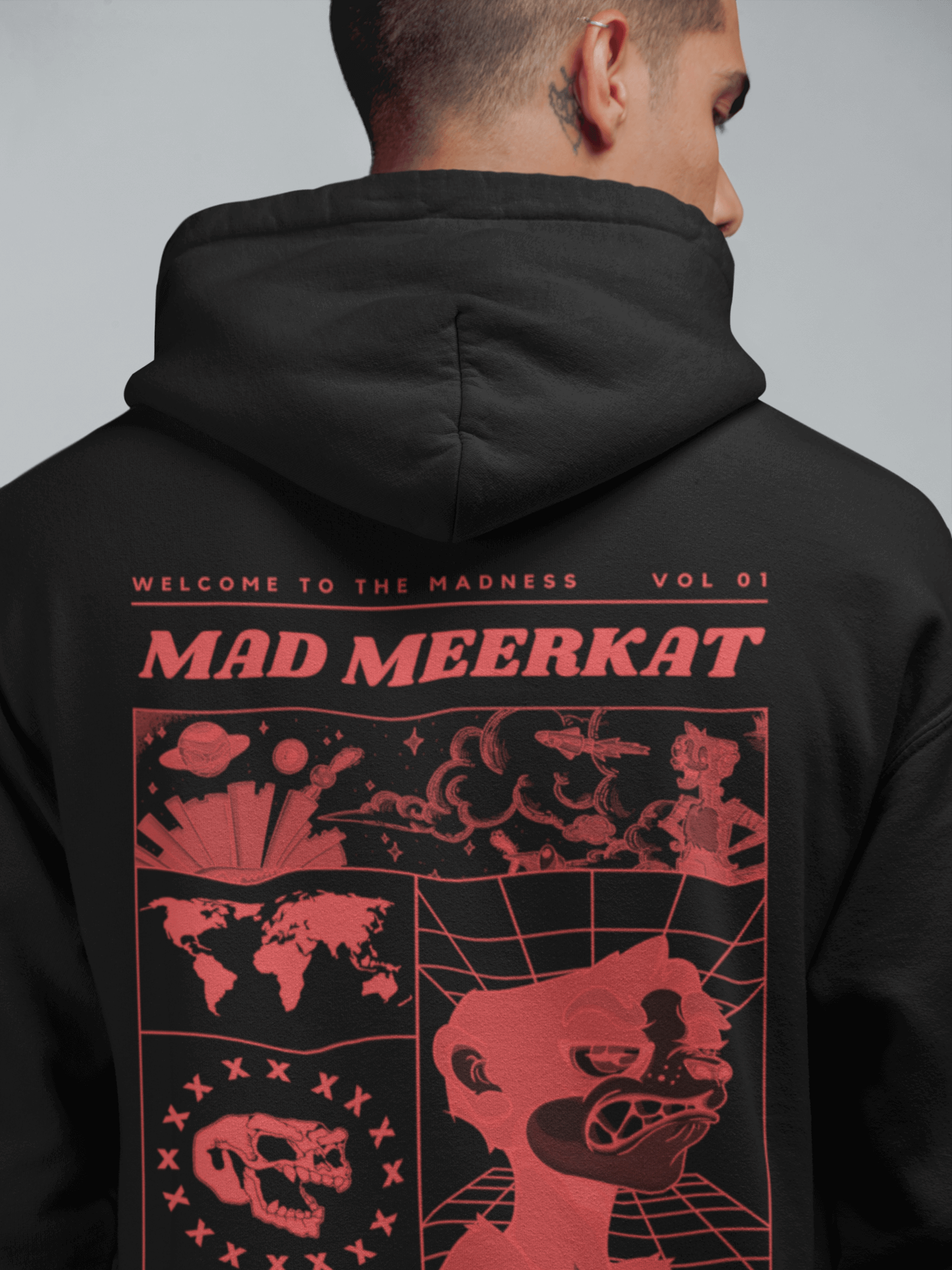 Mad Meerkat Global Madness NFT Hoodie