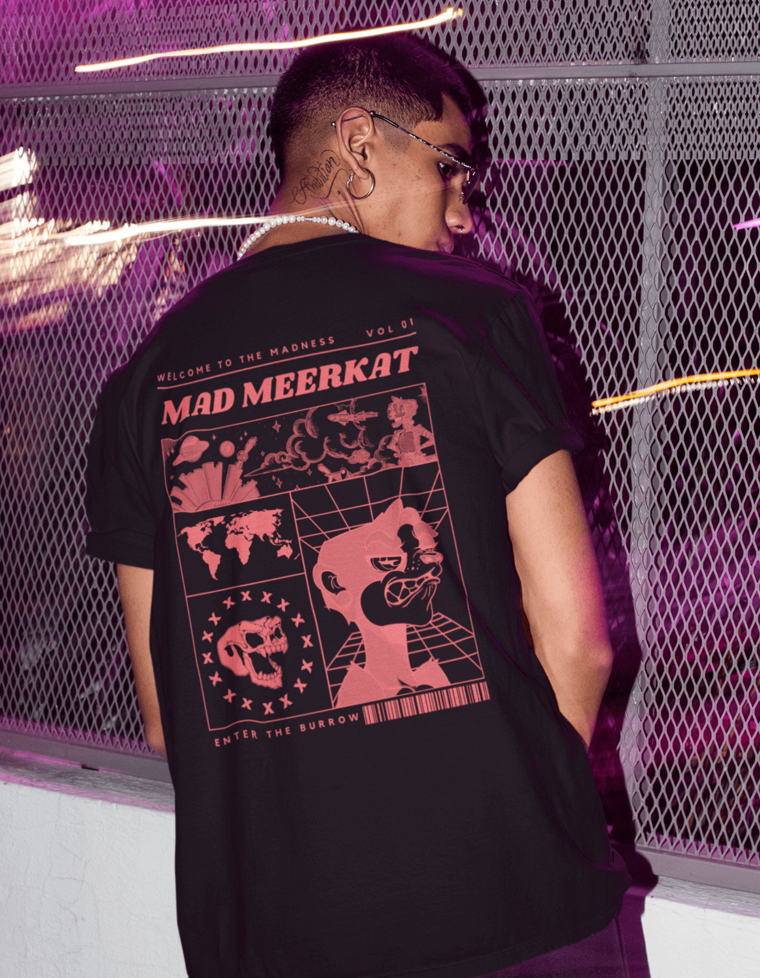 Mad Meerkat Global Madness NFT T-Shirt