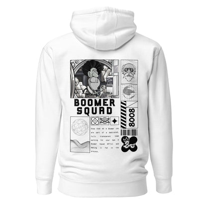 Boomer Squad - Unisex Hoodie (White) [Customisable]