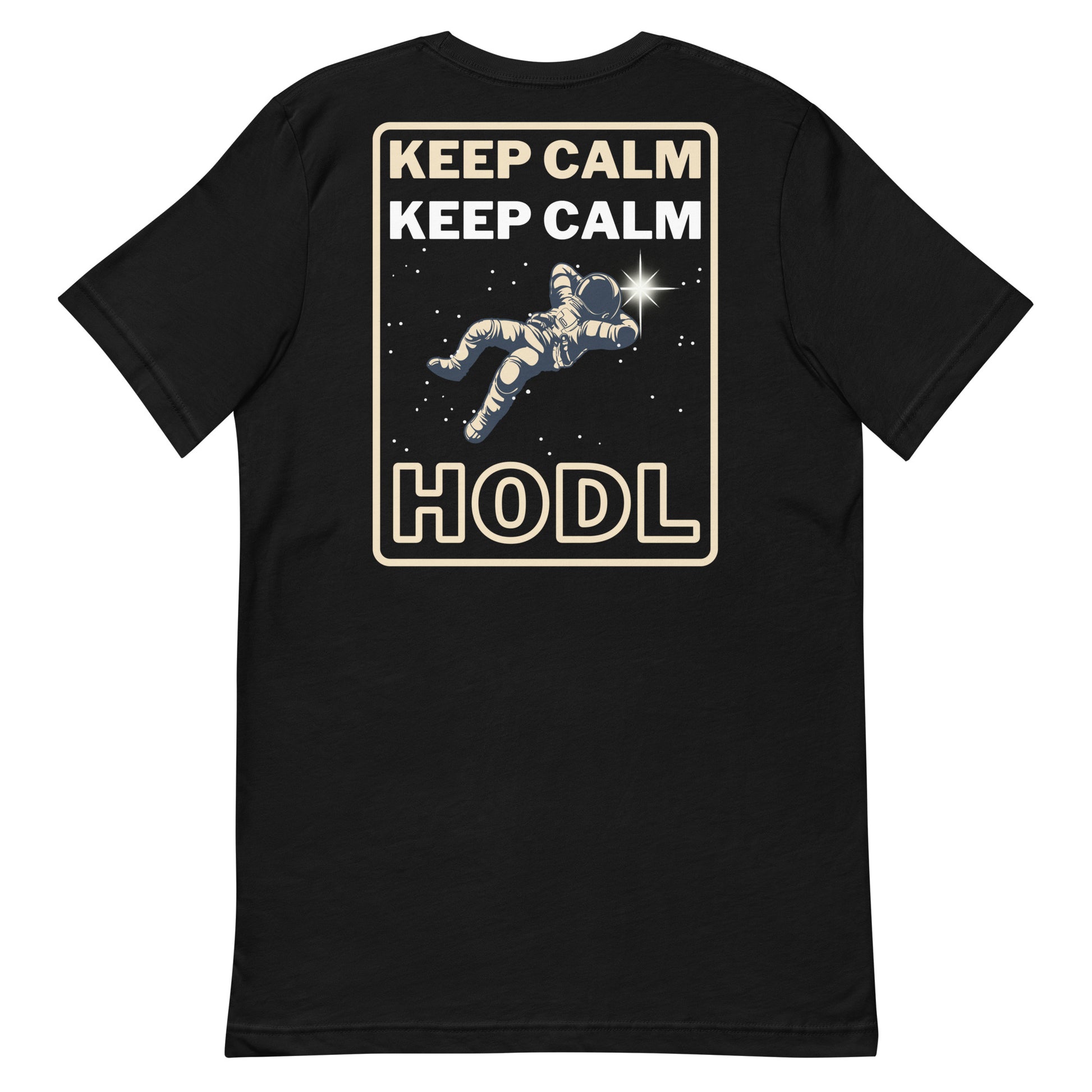 Keep Calm and HODL NFT T-Shirt Back