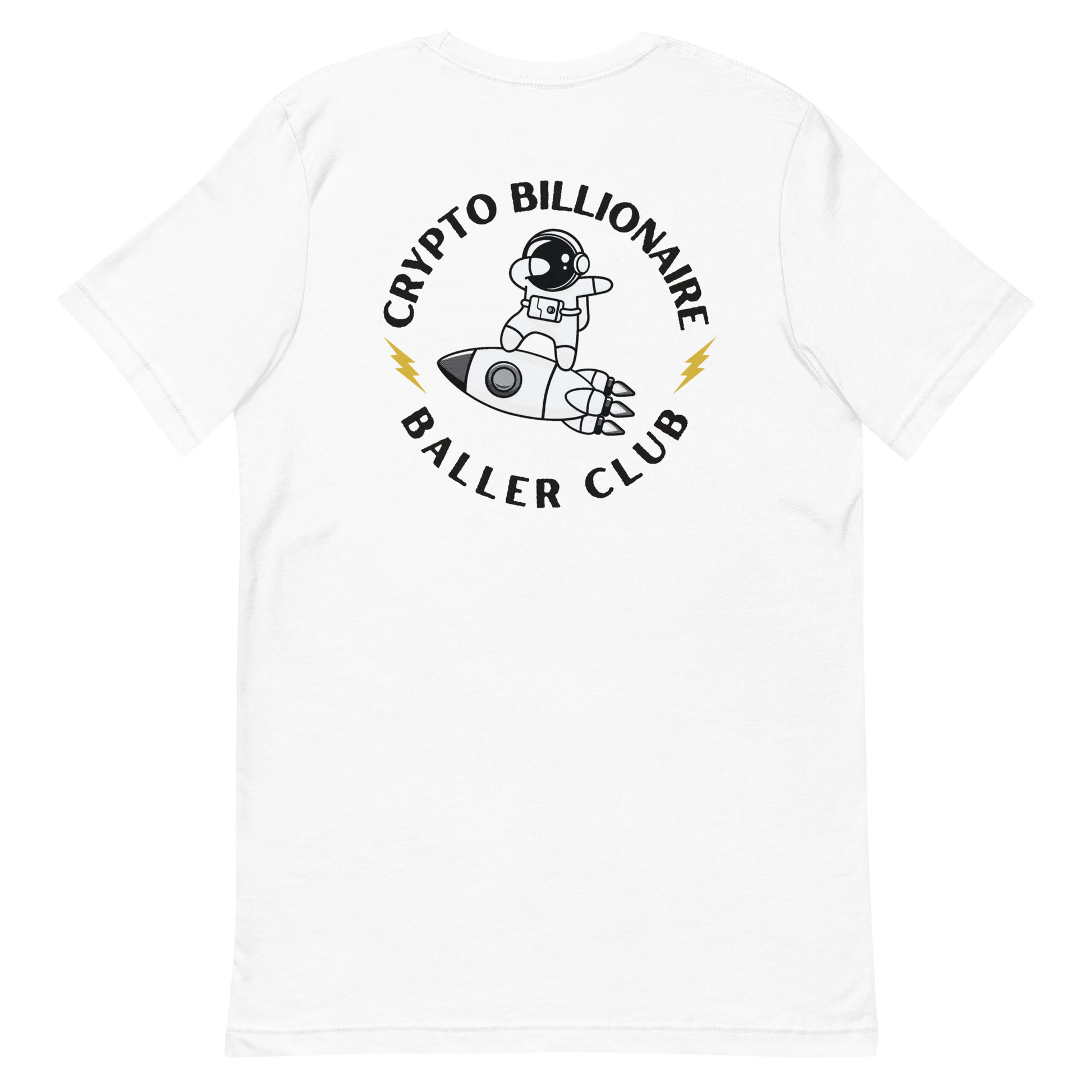 Crypto Billionaire Baller Club NFT T-Shirt - White Back